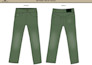 design denim jeans with logo and trims placement